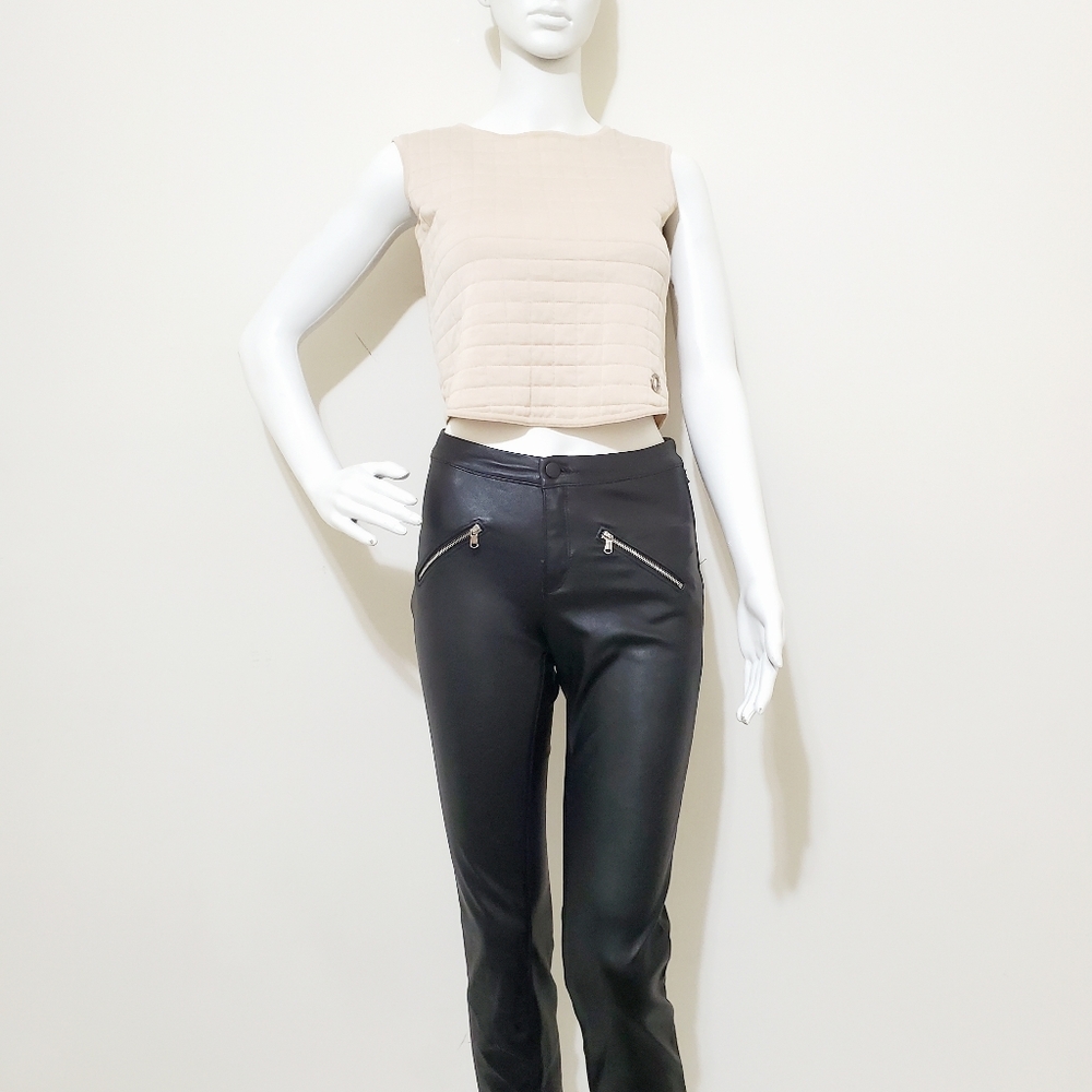 Vintage Chanel Beige Quilted Vest sz 34